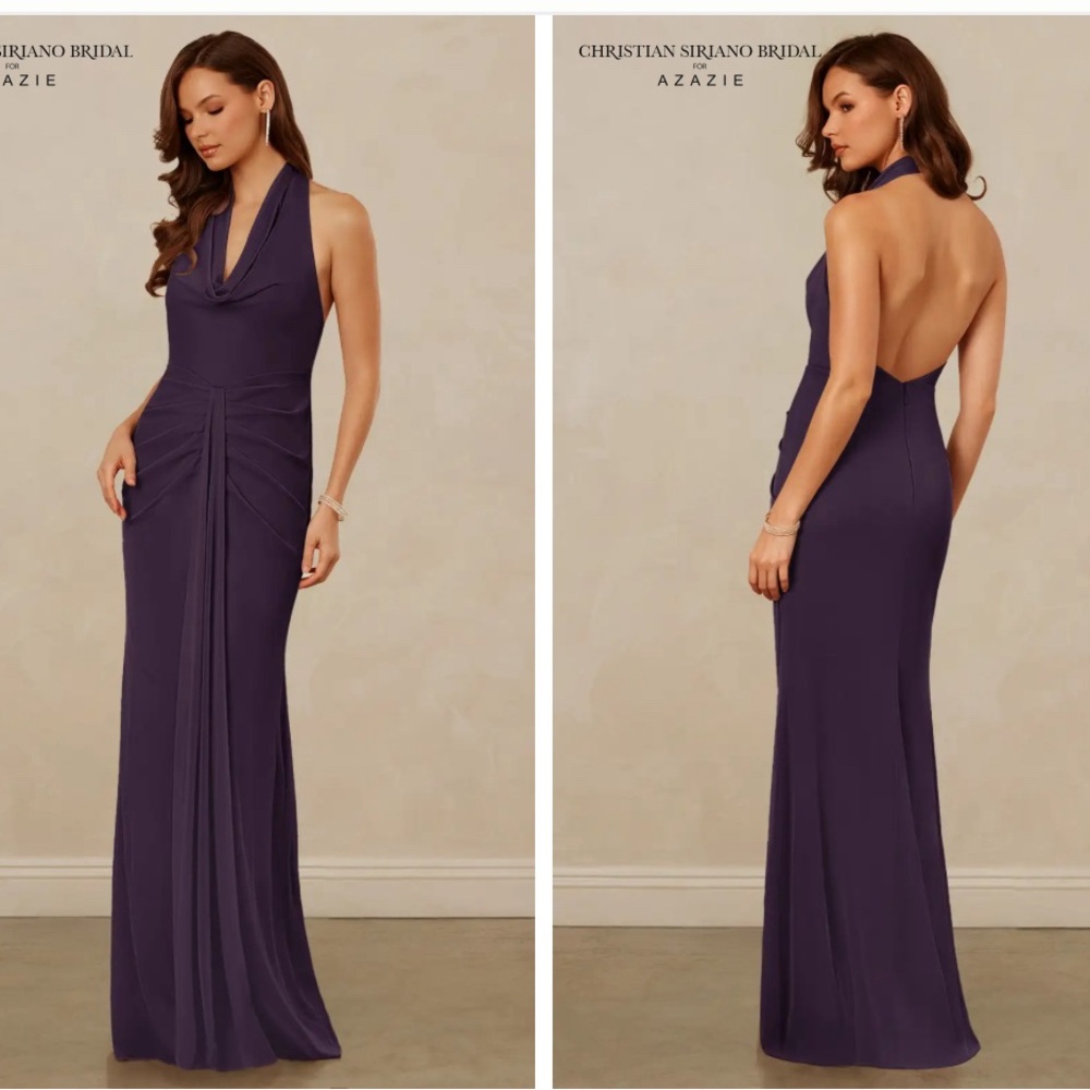 Christian Siriano X Azazie Plum Dress A8
